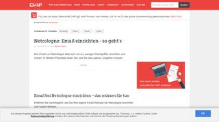 
                            9. Netcologne: Email einrichten - so geht's - CHIP