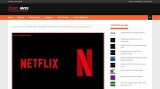 
                            8. Netflix Premium Account Generator 2019 - Exact Hack