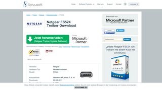 
                            3. Netgear FS524 Treiber-Download - Update Netgear Software