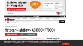 
                            9. Netgear Nighthawk AC1900 (R7000) - COMPUTER BILD