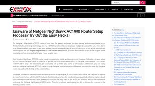 
                            7. Netgear Nighthawk AC1900 Router Setup | Error Code 0x