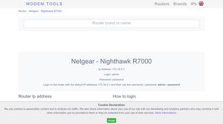 
                            8. Netgear Nighthawk R7000 Default Router Login …