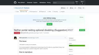 
                            9. Nether portal raiding optional disabling (Suggestion) · Issue #927 ...