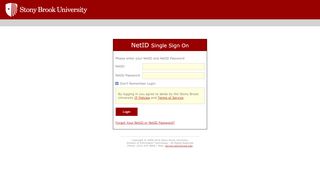 
                            2. NetID Login | Stony Brook University