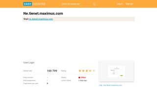 
                            7. Ne.tienet.maximus.com: User Login - Easy Counter