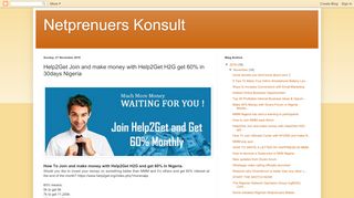 
                            6. Netprenuers Konsult : Help2Get Join and make money with ...