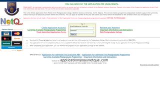 
                            4. NetQue: Postgraduate Application Forms