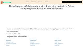 
                            8. Netsafe.org.nz - Online safety advice & reporting. Netsafe ...