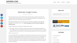 
                            7. NetScaler Insight Center – JGSpiers.com