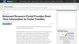 
                            4. Netsmart Resource Portal Provides Real-Time Information to Foster ...