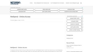 
                            6. NetSpend - Online Access | NetSpend.com/Activation