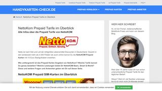 
                            7. NettoKOM Prepaid: Aktuelle Prepaid Tarife im …