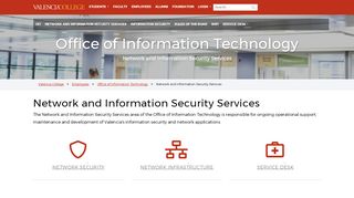 
                            3. Network and Information Security Services | Valencia College