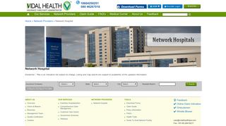 
                            1. Network Hospital - vidalhealthtpa.com