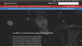 
                            9. Network Partnership & Application - Socialblade.com