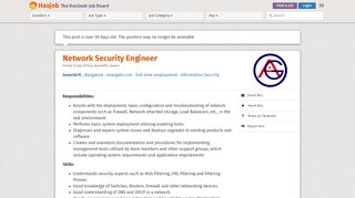 
                            7. Network Security Engineer / AnexGATE / Bangalore | Hasjob
