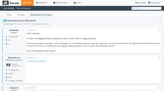 
                            10. Neu - Anmeldung im Backend | Supportforum für …