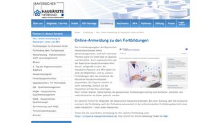 
                            2. Neu: Online-Anmeldung für ... - Bayerischer Hausärzteverband