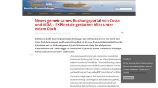 
                            8. Neues gemeinsames Buchungsportal von Costa und AIDA ...