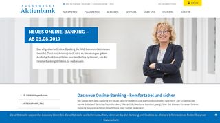 
                            2. Neues Online-Banking|Augsburger Aktienbank