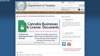 
                            10. Nevada Department of Taxation - State of Nevada