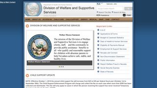 
                            1. Nevada - Division of Welfare and Supportive Services