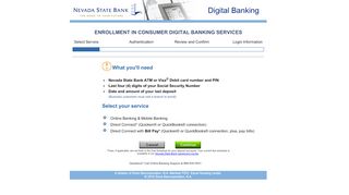 
                            5. Nevada State Bank - Digital Banking Enrollment