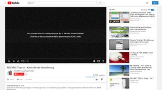 
                            2. NEVARIS Tutorial - Kontrolle der Abrechnung - YouTube