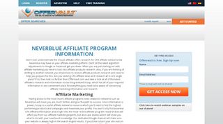 
                            2. Neverblue Affiliate Program Information - OfferVault