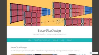 
                            1. NeverBlueDesign – Exploring all things fiber – …