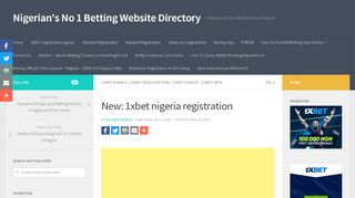 
                            6. New: 1xbet nigeria registration - Nigerian's No 1 Betting ...