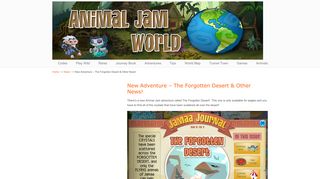 
                            6. New Adventure - The Forgotten Desert & Other News! - Animal Jam ...