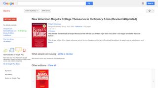 
                            8. New American Roget's College Thesaurus in Dictionary Form (Revised ...