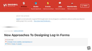 
                            3. New Approaches To Designing Log-In Forms — Smashing Magazine