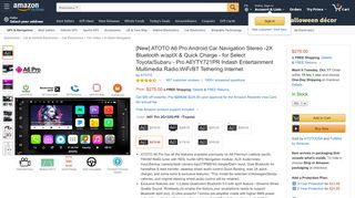 
                            4. [New] ATOTO A6 Pro Android Car Navigation ... - Amazon.com