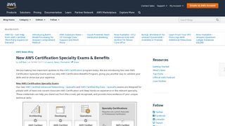 
                            4. New AWS Certification Specialty Exams & Benefits | AWS ...