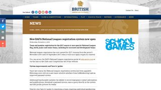 
                            7. New BAFA National Leagues registration system now open ...