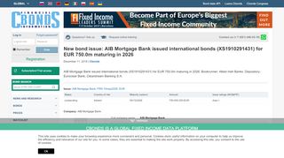 
                            8. New bond issue: AIB Mortgage Bank issued international bonds ...