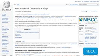 
                            8. New Brunswick Community College - Wikipedia