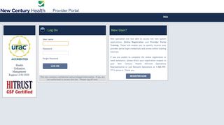 
                            10. New Century Health - Log On