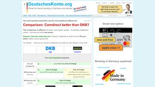 
                            4. New comparison: Comdirect better than DKB?