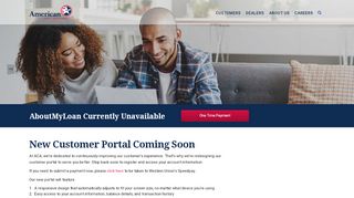 
                            4. New Customer Portal - American Credit Acceptance