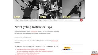 
                            7. New Cycling Instructor Tips - Lean Lena