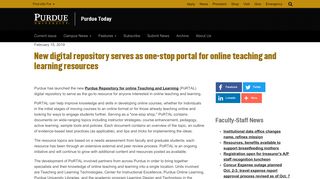 
                            9. New digital repository serves as one-stop portal for ... - Purdue University