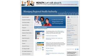 
                            1. New Employee Orientation - Winnipeg Regional Health Authority