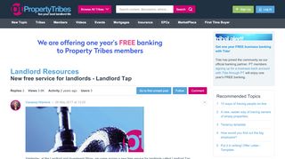 
                            2. New free service for landlords - Landlord Tap - Property Tribes