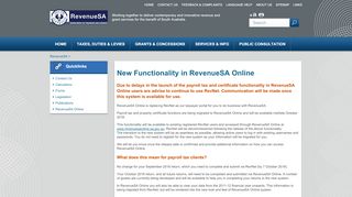 
                            4. New Functionality in RevenueSA Online - RevenueSA