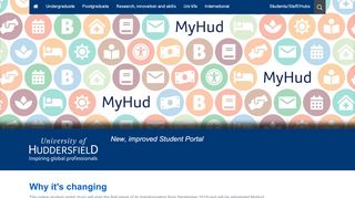 
                            3. New, improved Student Portal - University of Huddersfield