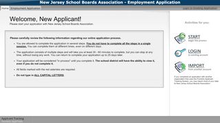 
                            1. New Jersey School Boards Association - Employment Application