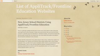 
                            8. New Jersey School Districts Using AppliTrack/Frontline ...